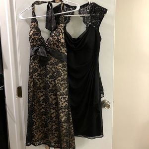 Two Size 8 mid-length formal dresses